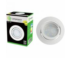 Lot de 2 Spot Led Encastrable Complete Blanc Orientable lumière Blanc Neutre eq. 50W