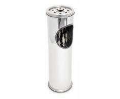 Cendrier extérieur avec poubelle en acier inoxydable 57 cm - HELLOSHOP26