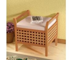 vidaXL Banc de rangement Bois noyer massif 49 x 48 47 cm