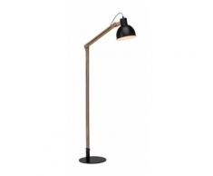 Lampadaire scandinave design Brilliant Elias Noir Métal 94919/76