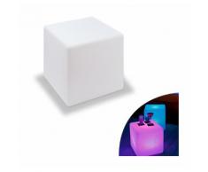 Smart & Green - Cube LED Lumineux multicolore et étanche 43 cm