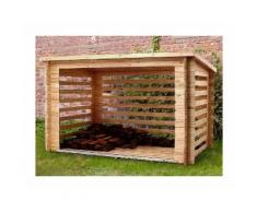 Abri en bois bûcher - 28 mm - 7,6m² - CHALET & JARDIN