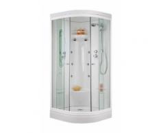 Leda - Cabine douche Odyssee Hydro 1/4 de rond 90 x 90 cm