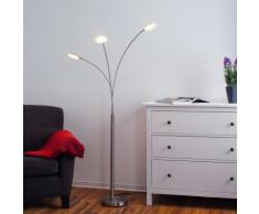 Lampadaire LED Sirina lampadaire lampe coudée salon trois ampoules - LAMPENWELT