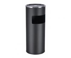 Cendrier extérieur design avec poubelle en acier inoxydable 30L litres noir - HELLOSHOP26