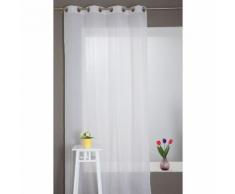 Rideau Voilage Effet Lin Naturel Ecru - RIDEAUDISCOUNT