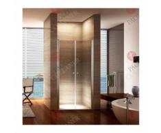 Porte de douche hauteur 195 cm - largeur réglable 76-80 cm Transparent - MONMOBILIERDESIGN
