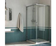 Cabine douche 70x70CM H185 transparent modèle junior - IDRALITE