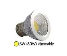 Spot LED 6W (60W) COB E27 Dimmable Blanc chaud - VISION-EL