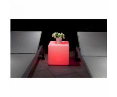 Cube lumineux "Cuba" - Led multicolore - 40 x 40 x 40 cm - HABITAT ET JARDIN