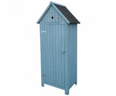 Armoire jardin "Cabanon" - 77 x 54.3 x 179 cm - Bleu ciel - HABITAT ET JARDIN