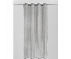 Voilage en Etamine Crash à Imprimés Floraux Gris 140 x 240 cm - HOMEMAISON