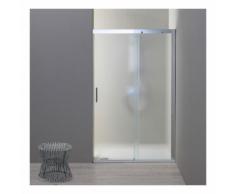 DOUCHE PORTE RECESS 130 CM MODELE DREAM SIDE FIXE DROIT CRYSTAL MATT - KIAMAMI VALENTINA
