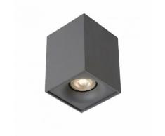Lucide - Plafonnier carré 8,3 cm Bentoo LED - Gris - Anthracite