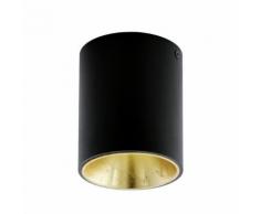 Eglo - Plafonnier or LED Polasso D10 cm - Noir - Or - Noir