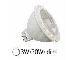 Spot Led COB 3W (30W) GU5.3 Angle 38° 12V Dimmable Blanc jour - VISION-EL