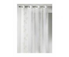 Voilage Fantaisie à Imprimés Floraux Anis 140 x 260 cm - HOMEMAISON