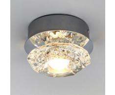 Plafonnier LED Marielle salle de bains IP44 applique verre poli LED - LAMPENWELT