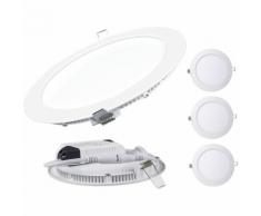 Lot de 3 Spot Encastrable LED Downlight Panel Extra-Plat 3W Blanc Neutre 4200-4500K
