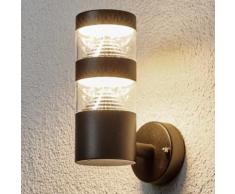 Applique d'extérieur LED Lanea noire lampe d'ext. LED applique moderne - LAMPENWELT