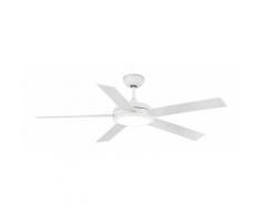 Ventilateur de Plafond avec Lampe Nova Blanc 5 Pâles 132cm - FARO - 33420