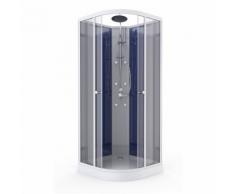 Cabine de Douche 'Night Blue' Blanc - HOMEMAISON