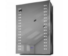 Armoire Halina Salle De Bain, Lumière Led, Anti-Buée, Capteur, Rasoir K388 - DIAMOND X COLLECTION