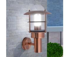 vidaXL Applique murale extérieure Acier inoxydable Cuivre