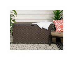 Coffre en métal marron - RAMBO - 510 L - CHALET & JARDIN