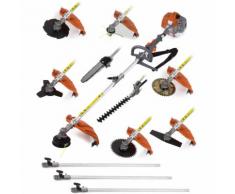 Multifonction thermique 65cc 9 en 1 Débroussailleuse Tronconneuse Taille-haie -Greencut