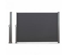 Paravent de jardin rétractable gris 300 x 160 cm