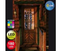 Rideau lumineux multicolore 180 LED 2 x 2m
