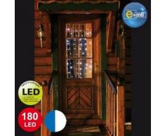 Rideau lumineux 180 LED blanc bleu 2 x 2m