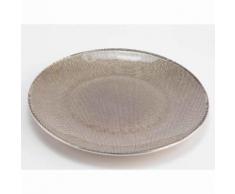 Assiette plate en verre D.25 cm - Lot de 6 pièces LISE Champagne