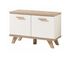 Meubles à chaussures / Banc 8 paires en bois piètement chêne L76cm OSLO
