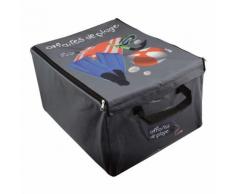 Boite de rangement tissu Affaires de plage gris 50x40x28.5cm MES AFFAIRES