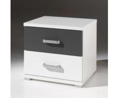 Chevet en bois avec 2 tiroirs Hauteur 41 cm JOSH