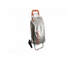 Chariot de course 6 roues en acier et vinyle 37.3x30x95.5cm VITAMINES