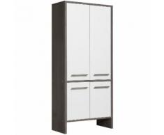 Colonne salle de bain en bois 4 portes Hauteur 137 cm OLIVER