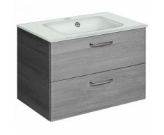 Meuble sous-vasque 2 tiroirs Longueur 73 cm WILLIAMS Graphite Seul