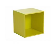 Etagère cube en bois L35cm personnalisable MULTIKAZ Vert anis 1 niche