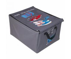 Boite de rangement tissu Mes chaussures 50x40x28.5cm BASICS
