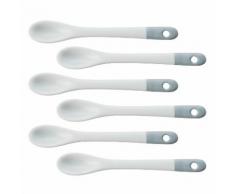 Cuillère à café en porcelaine - Set de 6 COLOR LAB Gris