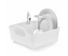 Egouttoir à vaisselle en plastique 38.1x35.6x19.1cm TUB Blanc