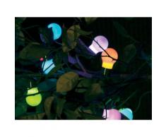 Guirlande lumineuse solaire 20 LEDS muticolore longueur 10m PARTY LIGHT