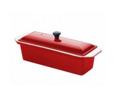 Terrine en fonte émaillée rectangulaire Rouge 1L