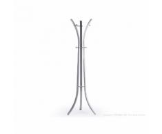 Porte-manteau tube en métal 58x58x179cm TRENCH Argent