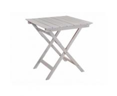 Table de jardin pliante en acacia gris FSC SILVERWOOD 70x70cm