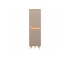 Penderie-Armoire en bois avec étagères Hauteur 196cm Calvi 5 étagères