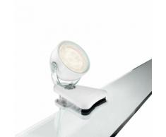 Spot LED orientable à pince longueur 11.6cm Dyna Blanc